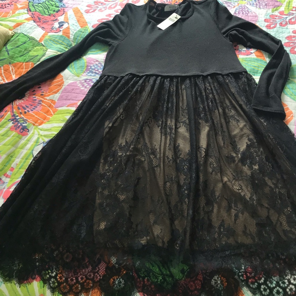 Anthropologie black dress NWT